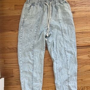 Light Blue Denim Joggers